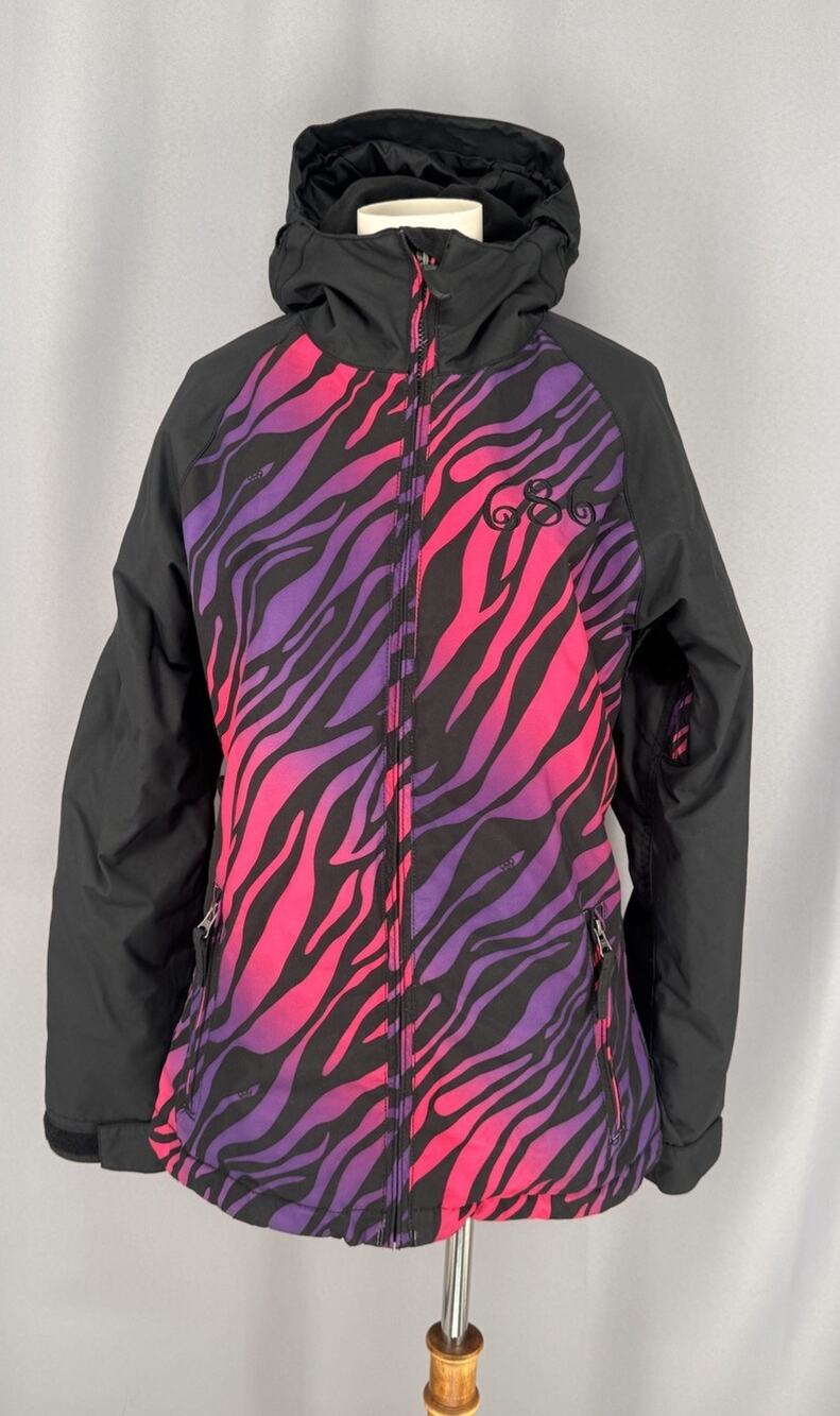 686 Jacket Women Small Black Mannual Court Infidry Insulated Ski Snowboard